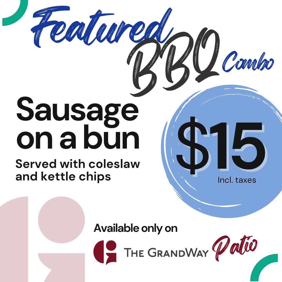 GrandRR's tweet photo. FOOD SPECIAL for Industry Day featured on @grandwayeventscentre patio BBQ!

Other food options..
👉Food trucks - Berlin95, Endless Inspirations, Mega Cone, cotton candy
👉Tarmac BBQ
👉The GrandWay Lounge Menu: https://t.co/Bkb6S1kioF

Enjoy!!

#industryday #elora https://t.co/9N2rLjz9H6