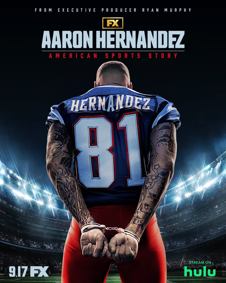 📢 Witness the rise to understand the fall.
FX’s American Sports Story: Aaron Hernandez premieres 9.17 on FX. Stream it on Hulu.
#AmericanSportsStory #FX #AaronHernandez #Premiere  #Entertainment #TVSeries #Hulu
