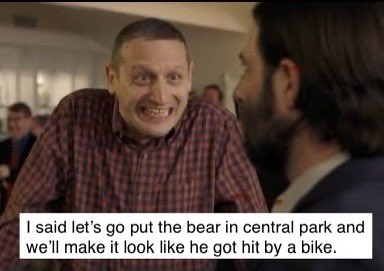 would give anything to hear tim robinson recite the rfk bear story so here’s some verbatim quotes as i think you should leave characters