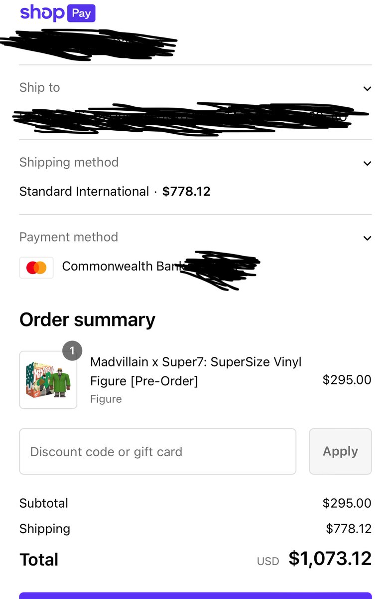 RoRoTheBoat__'s tweet photo. Bro all I want to buy is an action figure. Why does it cost a months rent to get it to me!? @MFDOOM https://t.co/4obGiAZIa5