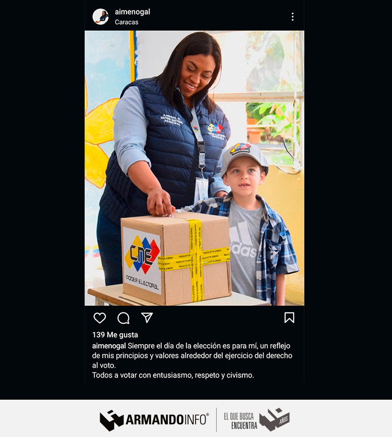 ArmandoInfo's tweet image. Con su firma y presencia convalidó el anuncio de los dudosos resultados oficiales de 28 de julio. Aime Nogal culminó así una deserción que asomaba desde hace tiempo, dejando en evidencia que solo atendía a una causa: la suya  

📍bit.ly/46uYU6h