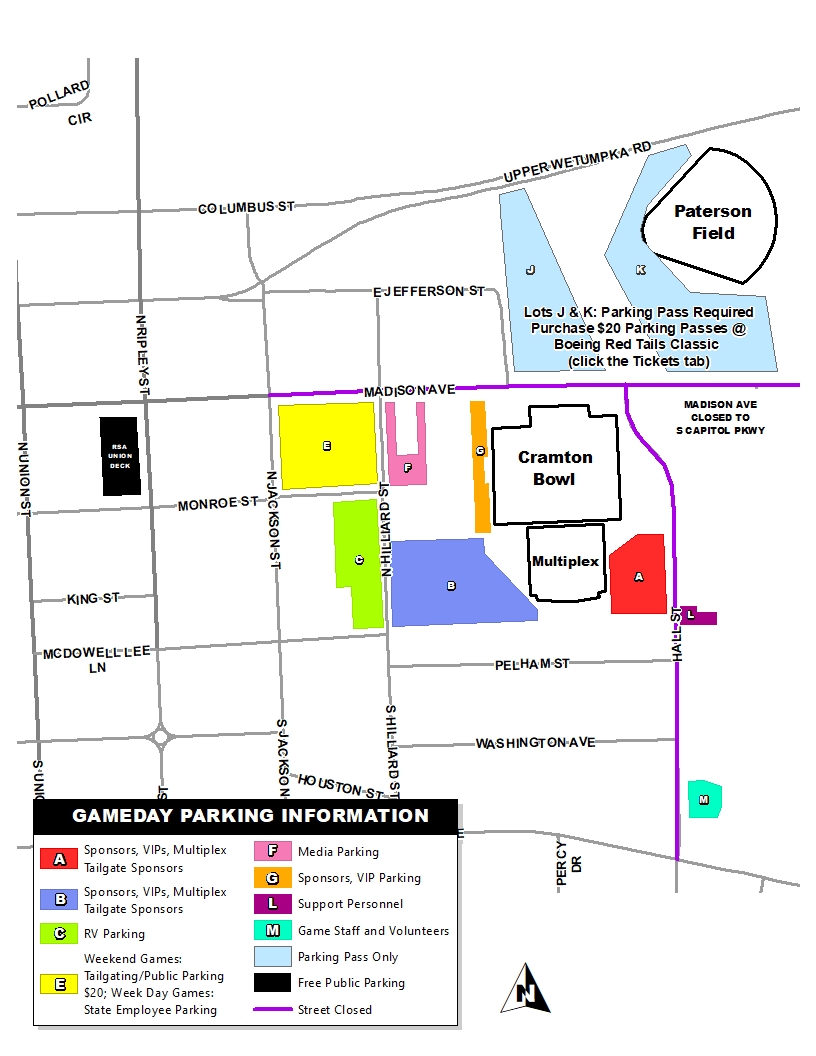 Red Tails Classic (@redtailsclassic) on Twitter photo ποΈ πππππππ πππ
π ποΈ
πΊοΈ Check out our stadium and parking map for tomorrowβs game.
ποΈ Don't forget to order your tickets! bit.ly/3zItE7E
<a href="/SkegeeFootball/">Tuskegee Football</a> <a href="/TuskegeeUniv/">TUSKEGEE UNIVERSITY</a> <a href="/JCSUniversity/">Johnson C. Smith U.</a> <a href="/JCSUFootball/">Golden Bulls</a> <a href="/ESPNEvents/">ESPN Events</a> @ESPN <a href="/ESPNU/">ESPNU</a> #RedTailsClassic #HistoryHappensHere ποΈ πππππππ πππ
π ποΈ
πΊοΈ Check out our stadium and parking map for tomorrowβs game.
ποΈ Don't forget to order your tickets! bit.ly/3zItE7E
<a href="/SkegeeFootball/">Tuskegee Football</a> <a href="/TuskegeeUniv/">TUSKEGEE UNIVERSITY</a> <a href="/JCSUniversity/">Johnson C. Smith U.</a> <a href="/JCSUFootball/">Golden Bulls</a> <a href="/ESPNEvents/">ESPN Events</a> @ESPN <a href="/ESPNU/">ESPNU</a> #RedTailsClassic #HistoryHappensHere