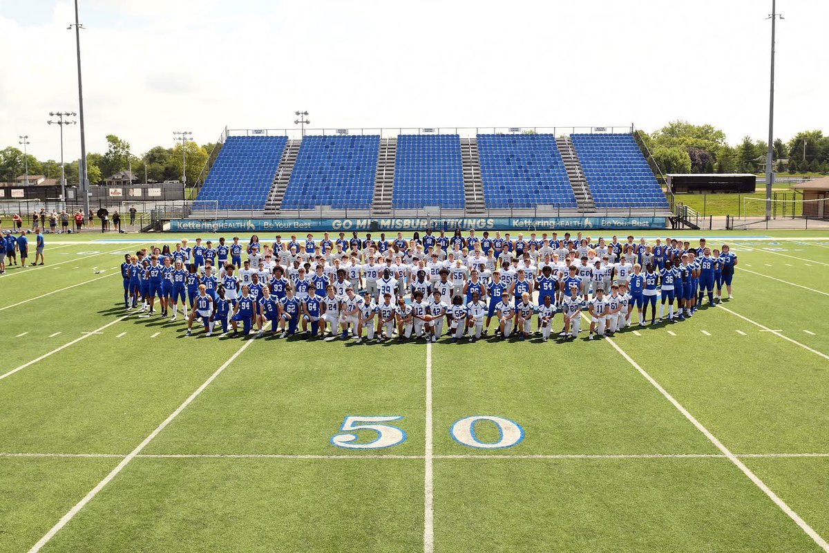 215 Vikings in grades 7-12 ready for the 2024 football season.
