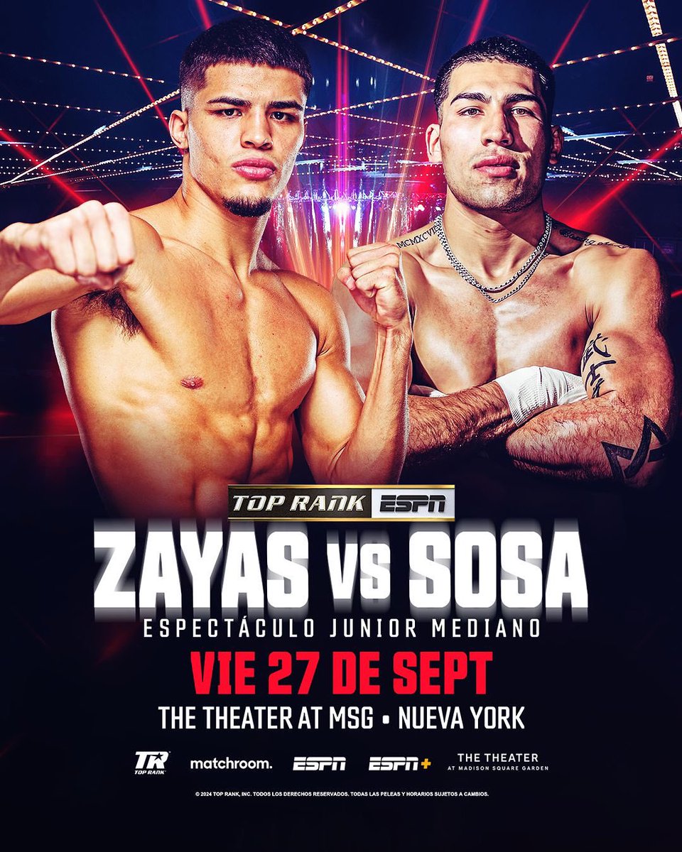 XanderZayas's tweet image. New York 27 de Septiembre. Misma hambre, mismo enfoque. Nos vemos allá.🇵🇷

#críaboricua
#watchmerise
#TeamXander
#YoungKing

New York September 27th. Same hunger, same focus. See you guys there.🇵🇷