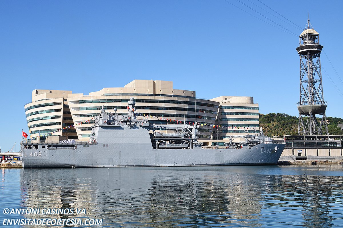 Para mañana por la mañana está prevista al puerto de Barcelona la llegada del buque de desembarco de carros Bayraktar de las Fuerzas Navales de Turquía. Quedará atracado en el Muelle de Barcelona paramento sur y se quedará en puerto hasta el 8 de agosto.
