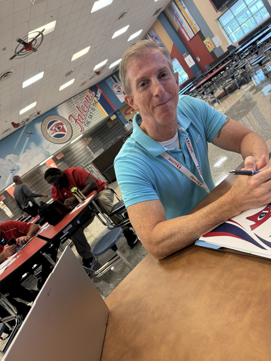 First IB PD of the year!! Our new Falcon Educators immersed in the Learner Profile while creating resources for our students. #myAldine #myIB