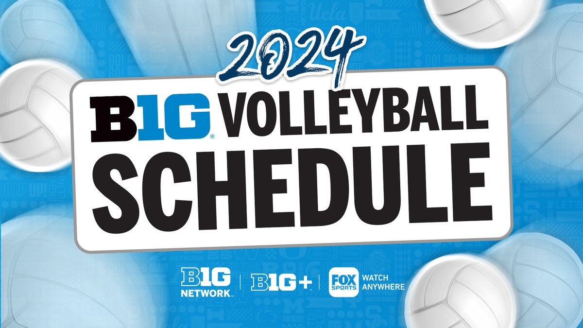 BigTenNetwork's tweet photo. The 2024 @B1GVolleyball season is right around the corner!
🏐Nearly 70 matches on BTN, the most in network history
🏐Over 200 matches streaming exclusively on @BigTenPlus
🏐Third-annual #B1GVolleyball Media Days begin today #B1GFirstServe
📺 Details: https://t.co/XSKwi3kkGN https://t.co/ymNghuqctS