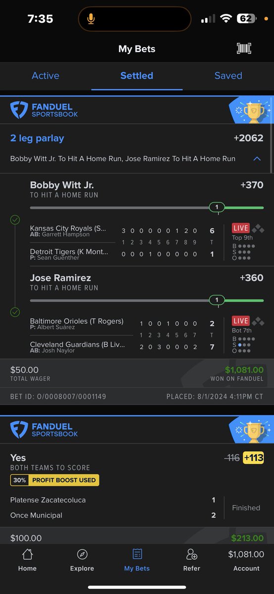 Skip_Bets's tweet photo. I have been putting off making a betting account to help you become profitable for the longest time. Well….. the time is now! I will continuously document every Win and loss. Including unit tracking! Here are just a few hits from the last week! https://t.co/YtajZnTpiE