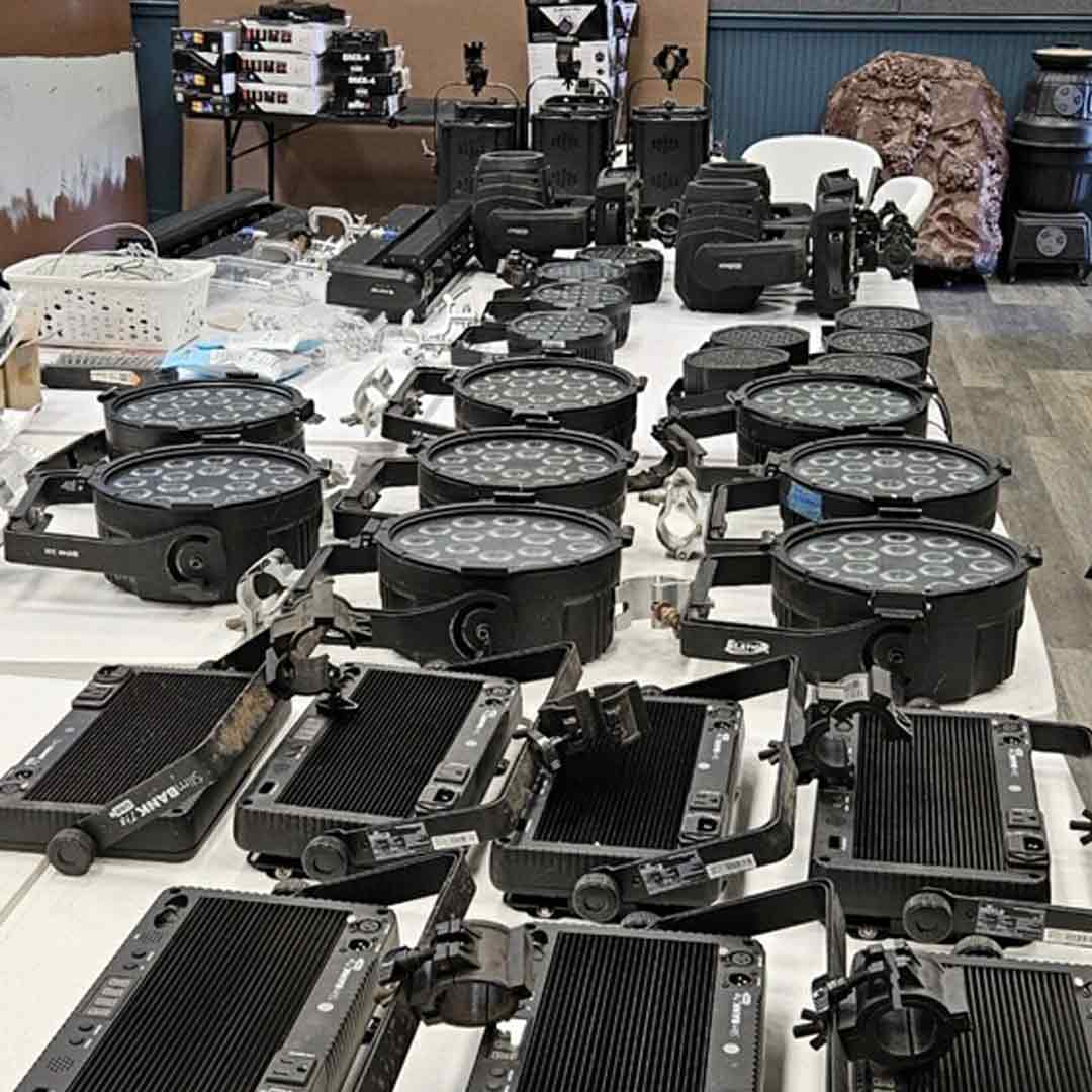 BEHIND THE SCENES! 🎭✨ This weekend, our amazing PACT volunteers were hard at work, bringing magic to life! They rolled up their sleeves to build sets for THE ADDAMS FAMILY MUSICAL and to rework the lighting in the theatre. 🎨🔧