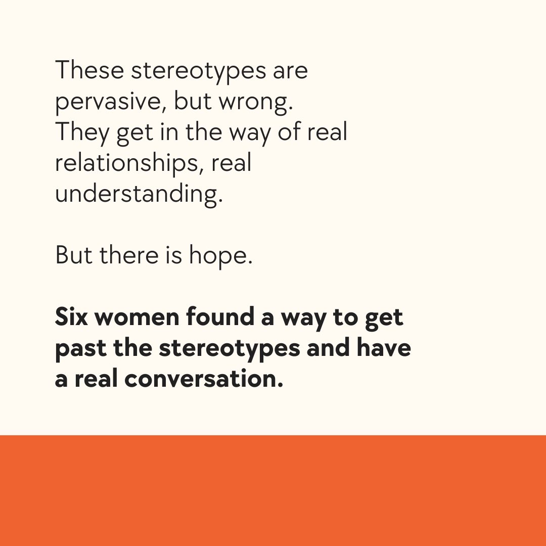 MattersMedia1's tweet photo. And to the other side… Do you feel or recognize any of these stereotypes? What would you add? Watch THE BASEMENT TALKS to see how women from both of these opposing sides learned to look past stereotypes… 
...

#polarization #politics #conversation #listenfirst #tiredoftoxicity https://t.co/khFDSxSq6W