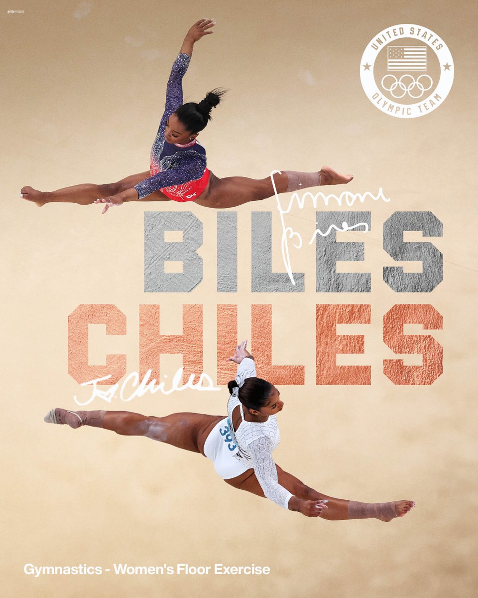 TeamUSA's tweet image. BILES &amp;amp; CHILES ⭐️

#ParisOlympics