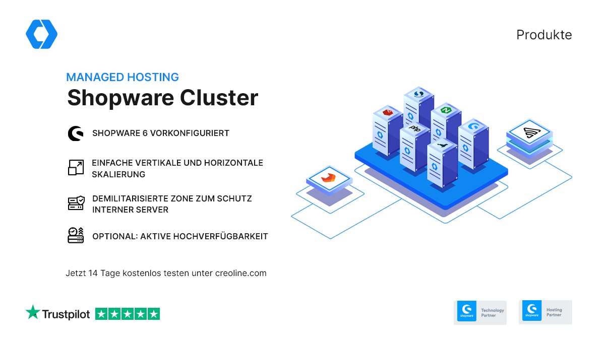 Unsere Managed Hosting Lösung bietet ein speziell konzipiertes Shopware Cluster für Enterprise-Lösungen, das maximale Leistung und Skalierbarkeit gewährleistet. 

Das Cluster ist darauf ausgelegt, hohe Besucherzahlen und komplexe Transaktionen mühelos zu bewältigen. Durch den