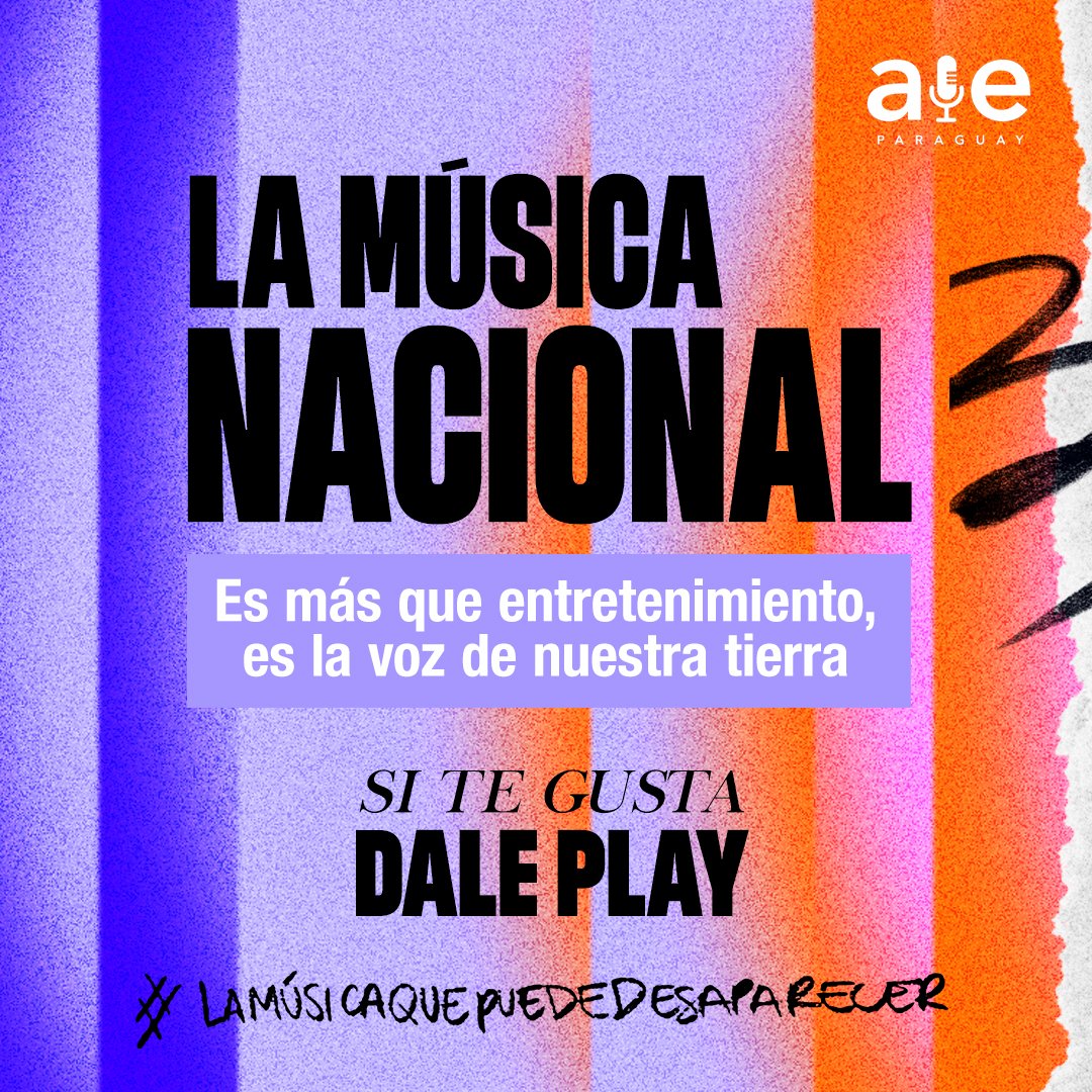 SI TE GUSTA, DALE PLAY. La música nacional nos entretiene, pero también está creando un legado eterno. #LaMúsicaQuePuedeDesaparecer