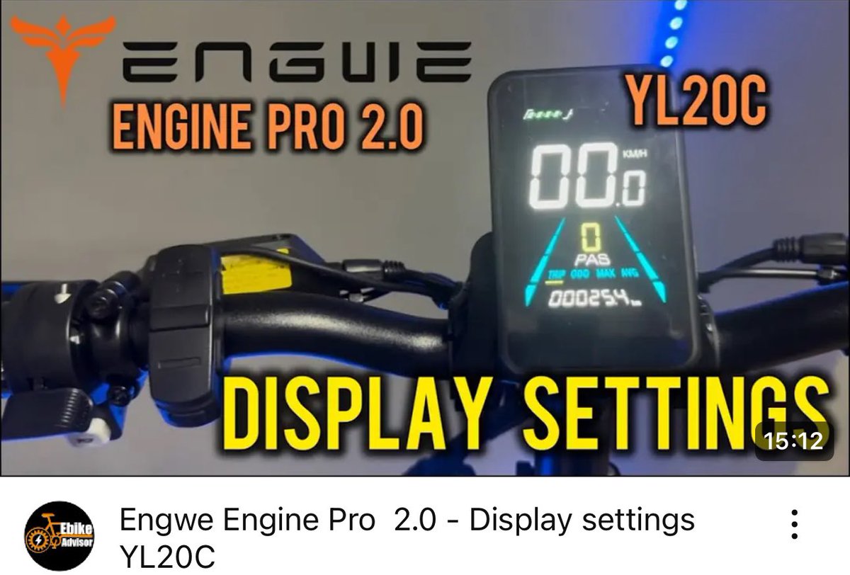 ebikeadvisor's tweet photo. Engwe Engine Pro 2.0
Display settings on YouTube :
https://t.co/iF5QYlSCDu
#engwe #display #settings #ebike #top #ebikeadvisor #sblocco #enginepro #engweenginepro2 @OfficialEngwe @ebikeadvisor https://t.co/W5su9qcjq9