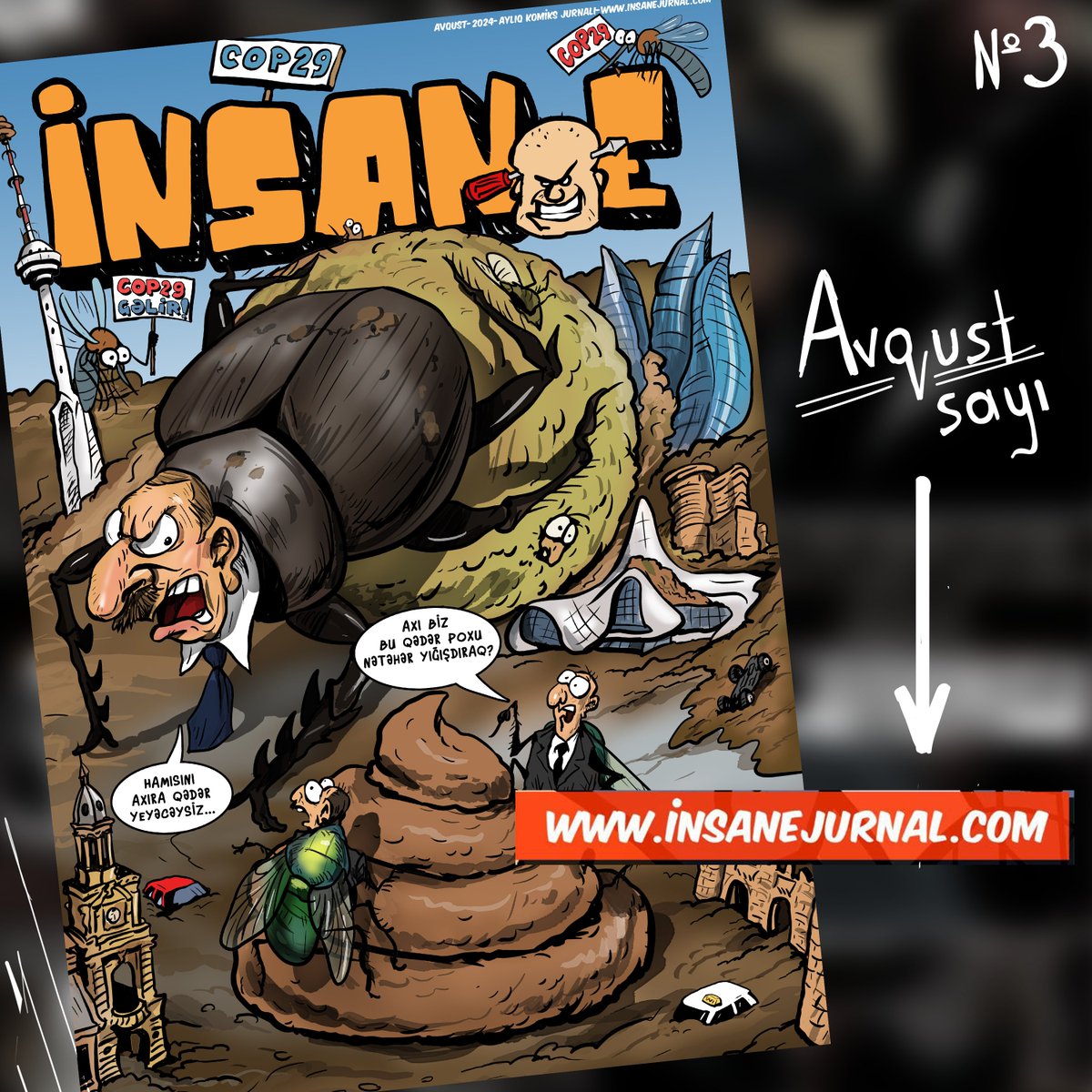 Ey! Ey! Ey! İnkir-minkir kim varsa, yığın gəlin. İnsane Avqust buraxılışı efirdədir!

👉 insanejurnal.com

#Insane #komiks #jurnal #avqust #yeni #insanejurnal #məzəli #duzlu #gulmeli #COP29 #yumor #onlayn #vurkomandirvur