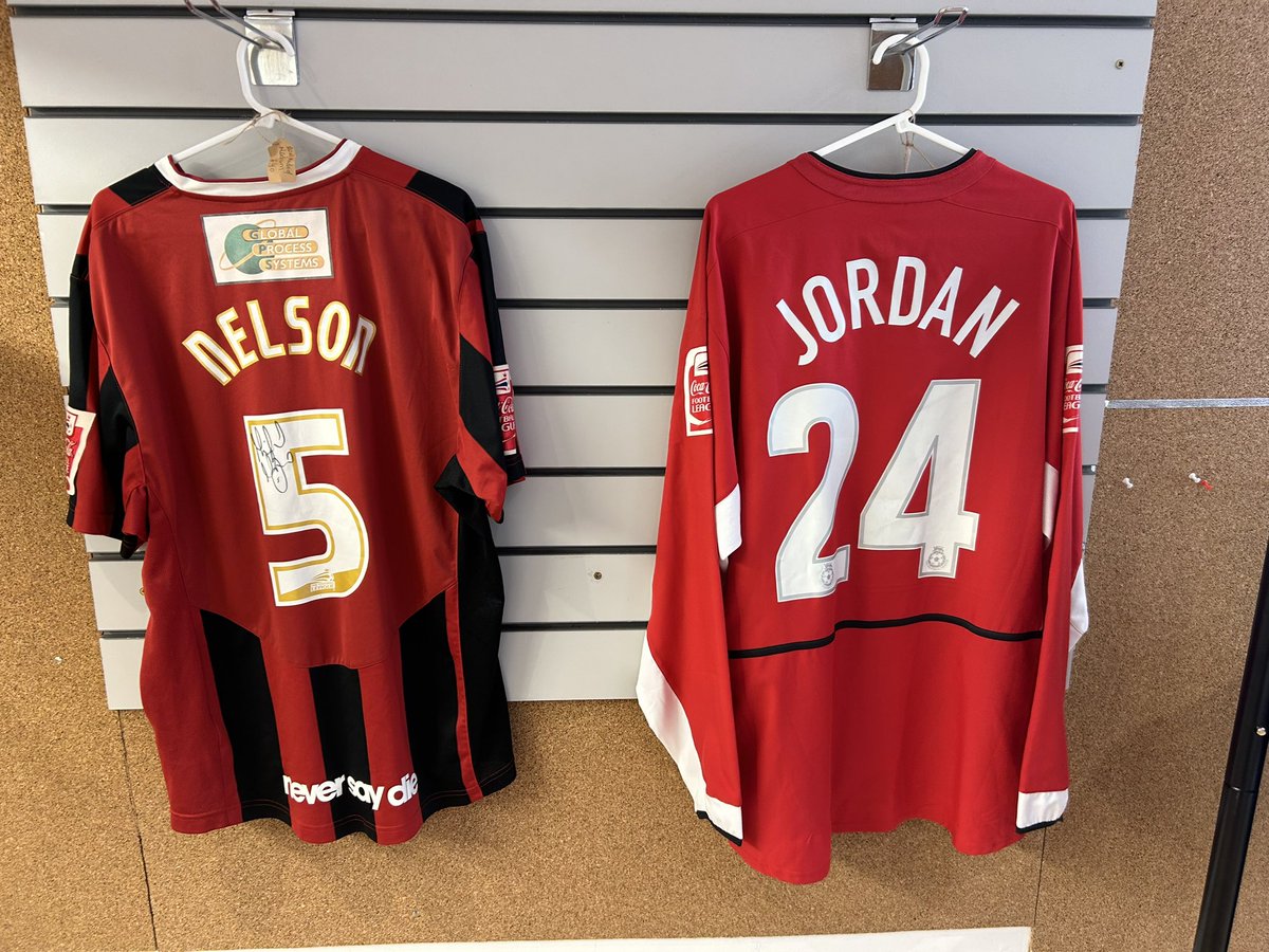 thebodge1's tweet photo. Few more bits I’ve dug out the lockup thought I’d share on here first before they go in the yarm pop up tomorrow

4 matchworn hartlepool shirts 
Three squad signed  

All £150 each https://t.co/ByYV4rvJ4a