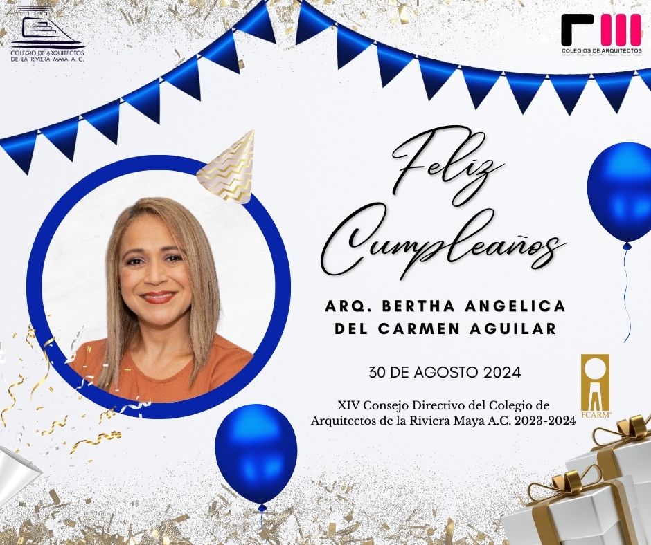 CARM_Playa's tweet photo. Reciba una cálida felicitación y un afectuoso abrazo a distancia en su día especial y significativo, se le envían los mejores deseos y que cada año que pasa le traiga nuevas oportunidades y bendiciones. ¡Felicidades! 🎉 ARQ. BERTHA ANGELICA DEL CARMEN AGUILAR 🎉 https://t.co/nseuJ3UYpj