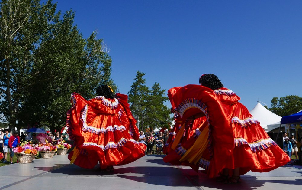 Canada's tweet image. #Multiculturalism is a foundational part of Canadian society, and every year we host one of the biggest celebrations of multiculturalism in the world! The #EdmontonHeritageFestival ends today so be sure to take advantage of the shows, food and art on display! 🎪