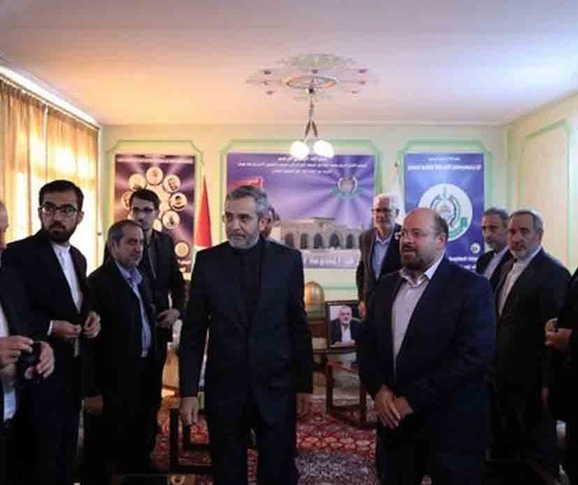 #Iran’s acting Foreign Minister Ali Bagheri visited the office of #Hamas in Tehran.