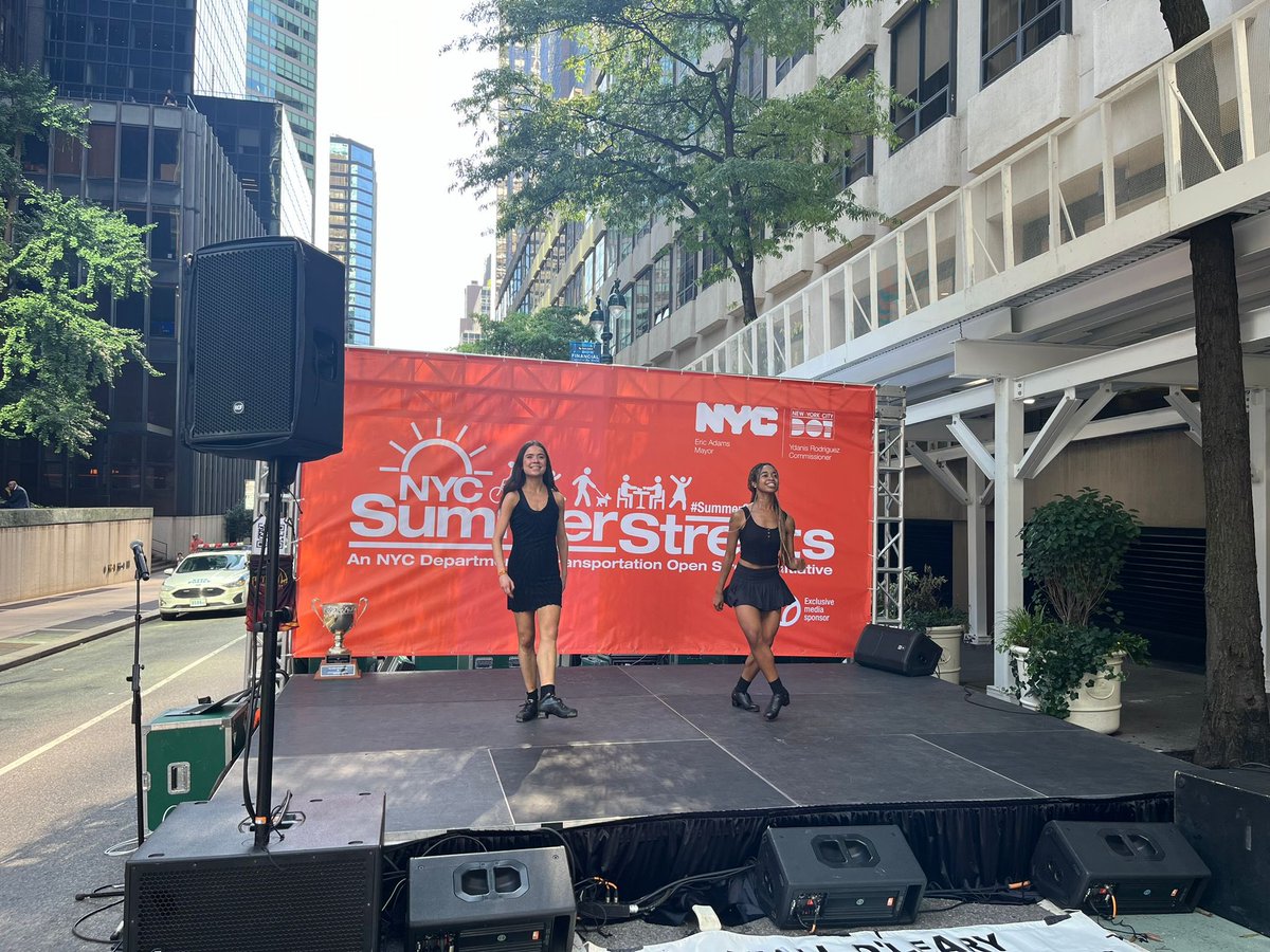 It was great to see dancers from Niall O’Leary’s School Irish Dance take to the streets in midtown on Saturday morning as part of NYC Dept. of Transportation’s #SummerStreets initiative - a wonderful performance! ☘️