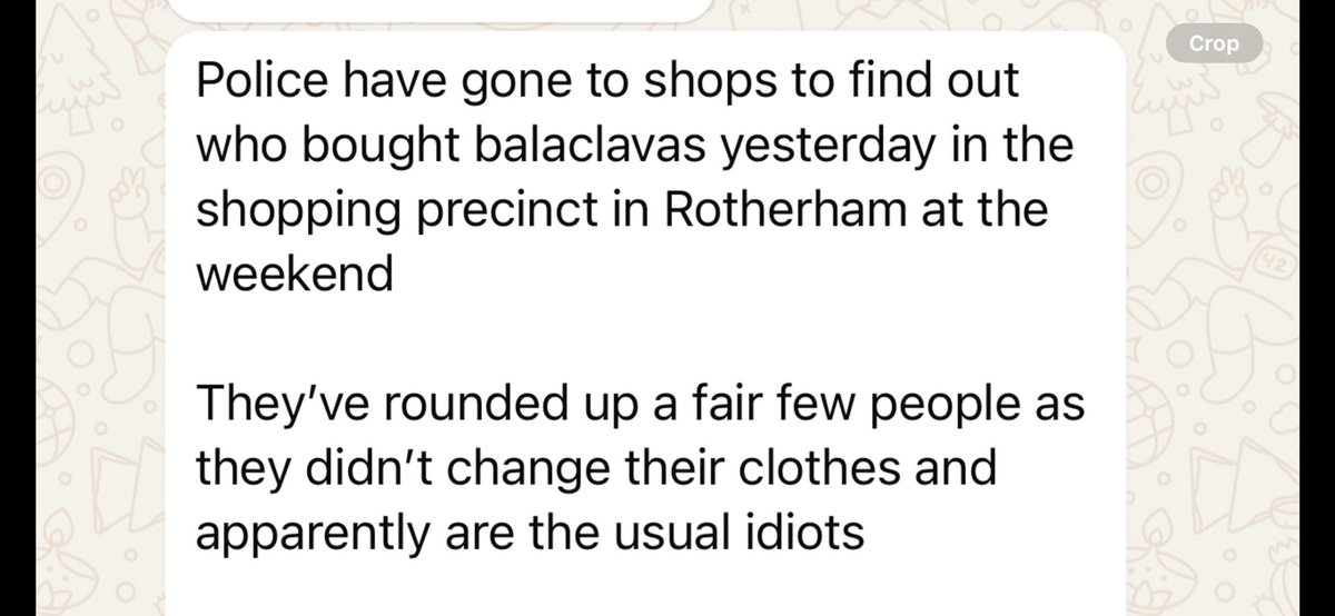 Just had this through 

Intelligence is off the scale !

#Rotherham