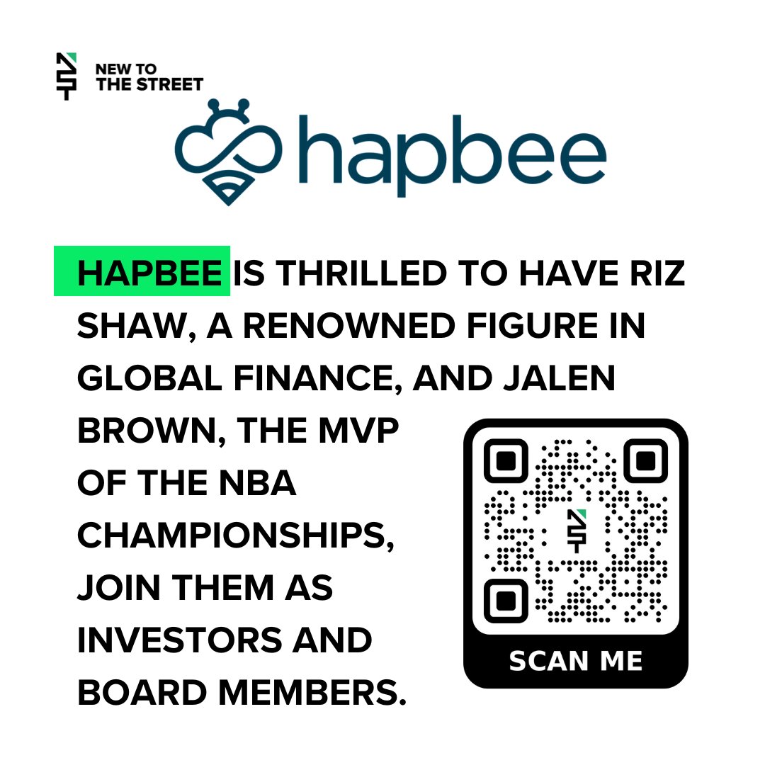 NewToTheStreet's tweet photo. 🚀 Big News for Hapbee! 🚀

@BeHapbee  is excited to announce that global finance guru Riz Shaw and NBA MVP Jalen Brown are joining them as investors and board members! 🌟🏀@vincemedia1

Curious to learn more? Watch the full interview here⬇️⬇️⬇️
https://t.co/mjEns2wfVG

#hapbee #hapbeesleep #sleepdeprived #sleepaid #insomnia #focus #relaxation #sleepissue #business #newtothestreet #technology #innovation