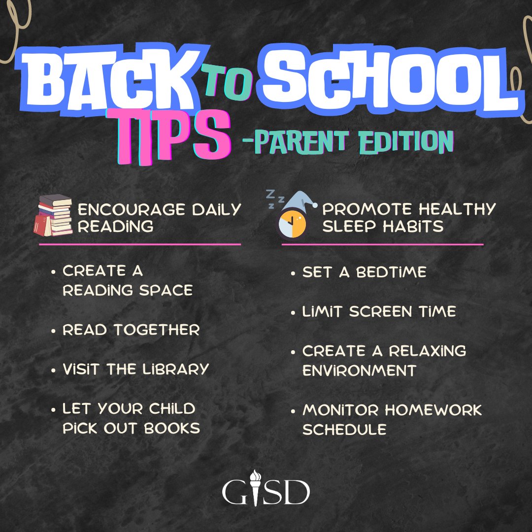 🗓We are ONE WEEK away from the first day of school! Excitement is an understatement. 🎉 We know that back to school can be overwhelming, so it's best to start changing your habits today to ensure a smooth transition into the school year. Check out these tips for students and