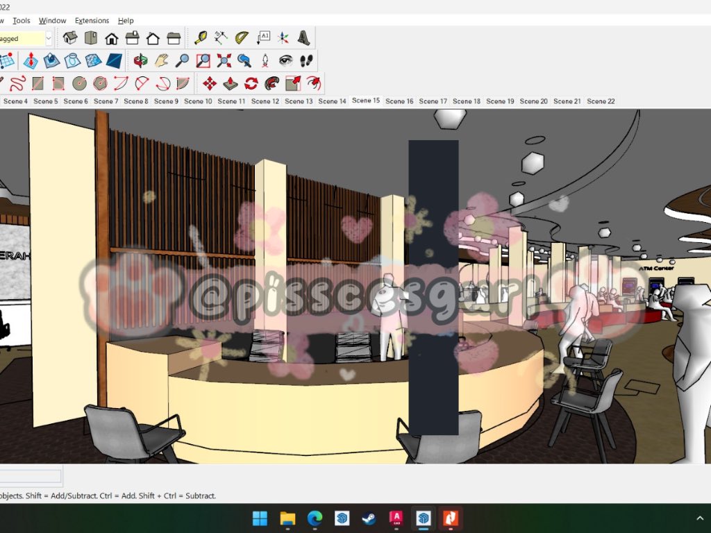 pisscesgurl's tweet photo. 🌻 TESTIMONI DESAIN 3D MALL 🌻

- Desain 3D Sketchup
- Desain Interior
- Desain Struktural Bangunan

#zonauang #sketchup #interior #exterior #autocad #3dinventor #render #enscape #denah https://t.co/NeimDwt6Y9