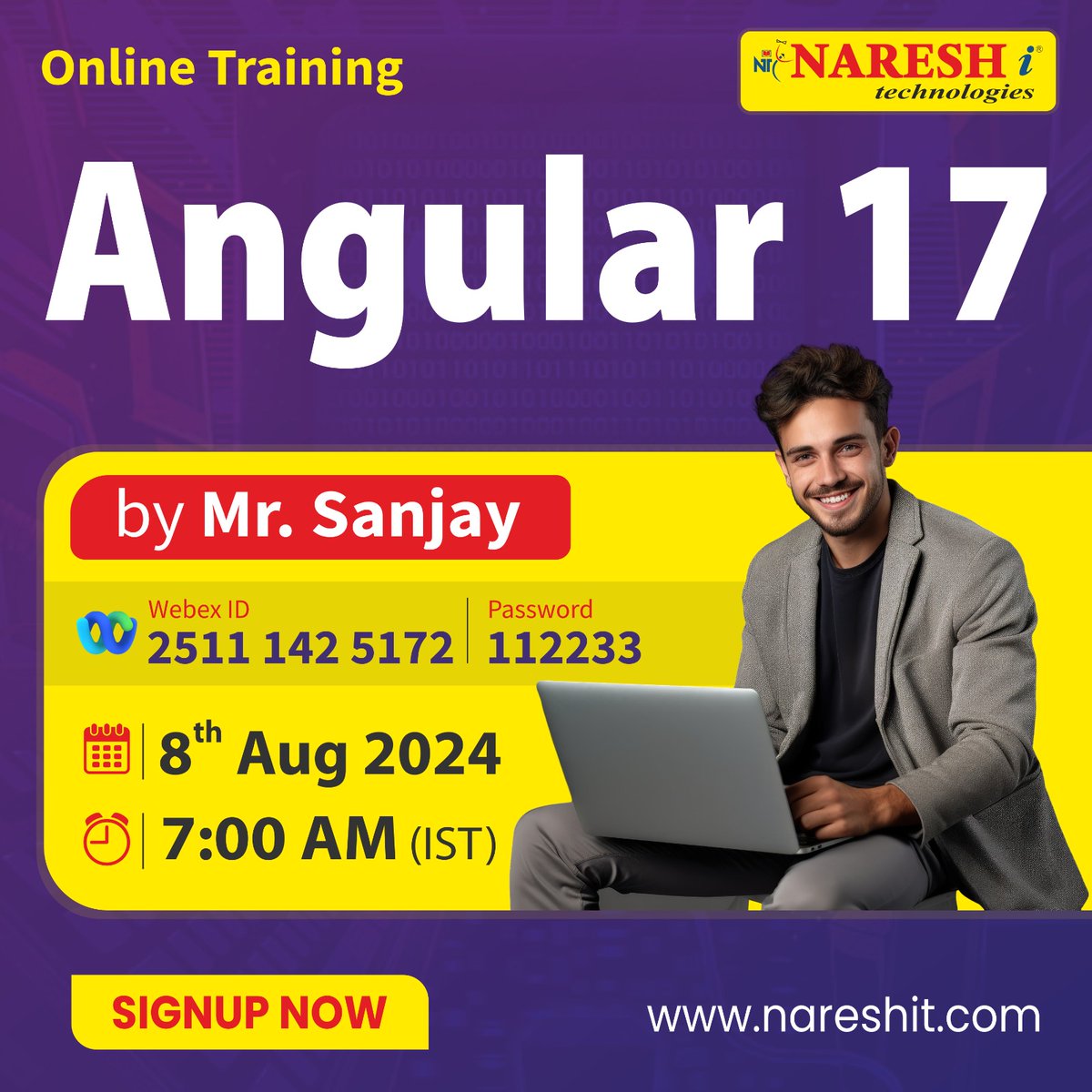 nareshitech's tweet image. 📷Enroll Now: shorturl.at/0FgDr
📷Attend Free Demo On Angular 17 by Mr. Sanjay.
📷Demo On: 8th August @ 7:00 AM (IST)
For More Details:
nareshit.com/courses/angula…
#angular17 #webdevelopment #fullstackjava #Nodejs #learning #onlinetraining #education #software