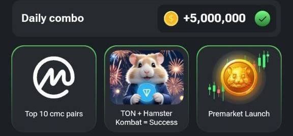JohnnyThong7's tweet photo. 💥 5/8 Three hamster cards today, everyone come and claim 5M!
#Hamsterkombat
#hamsterdailycipher
#combodaily
https://t.co/bcwhpoNoPC https://t.co/U2J3aWXFWu