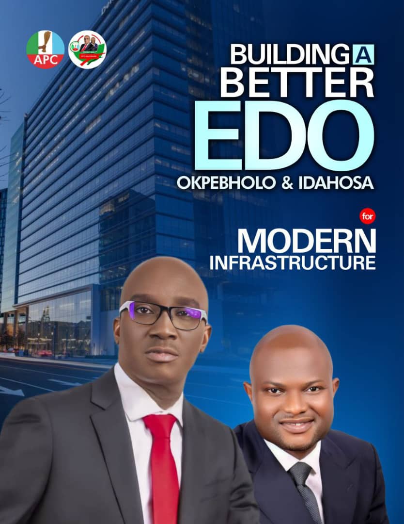 MenaTonia30770's tweet image. "Building a Better Edo: Join Senator Monday Okpebholo and Dennis Idahosa as we champion modern infrastructure for a brighter future! Together, we can pave the way for progress and 

#BuildingEdo #ModernEdo #OkpebholoIdahosa2024 #APCNewMedia #EdoForward"