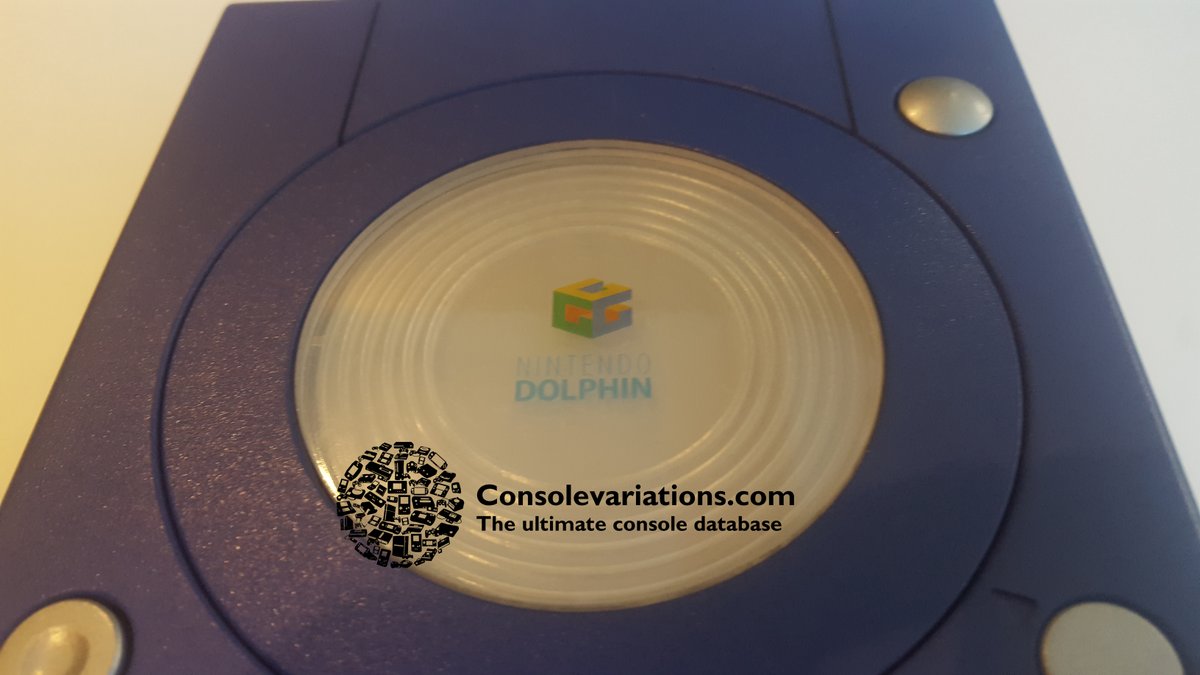 consolevariant's tweet image. We have detailed pictures of one of the first physical GameCube ever made! 
It was called the "Nintendo Dolphin" 
This GameCube is so rare that we where not allowed to to upload it on internet... until now more pictures soon!