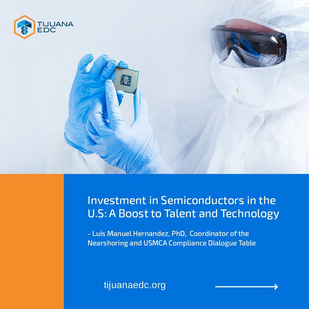 👉 In May 2024, semiconductor companies in the U.S. announced a significant investment ranging from $200 to $350 billion over the next decade. 

Read more: tijuanaedc.org/mexico-is-read…    

<a href="/LuisMHernandezG/">Dr. Luis Manuel Hernández G</a> 

📞 (664) 681-8344
📲 contact@tijuanaedc.org
💻 tijuanaedc.org