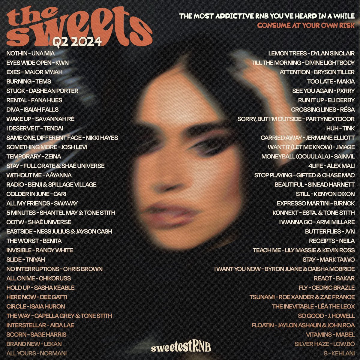 THE SWEETS IS BACK 🍯

Better late than never 🥺 We sourced the most addictive R&amp;B out in Q2 for the biggest SWEETS update yet!

Press play &amp; get addicted to <a href="/UNAMIAMUSIC/">UNA MIA</a>, <a href="/kwnway/">kwn</a>, <a href="/MajorMyjah/">Major Myjah</a>, <a href="/temsbaby/">TEMS</a>, @dasheanporter, <a href="/fanahues/">Fana Hues</a>, <a href="/IsaiahFalls/">Isaiah Falls</a> + more ✨