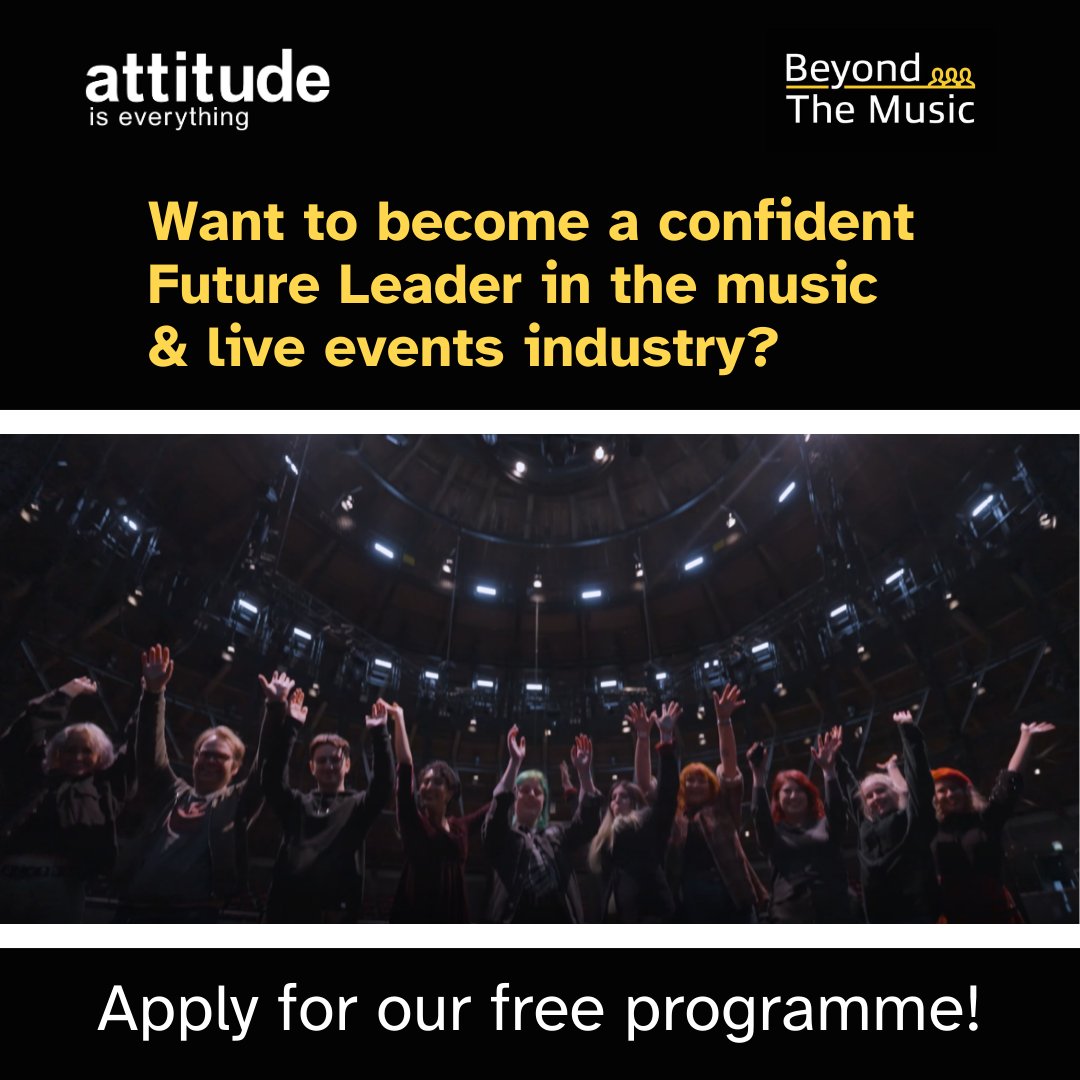 attitudetweets's tweet photo. If you're looking develop your knowledge and skills in music and live events, then our Future Leaders programme might be for you! 

We'll be accepting application until September 1st, find out more here >> https://t.co/rUvOuer8xB https://t.co/mYtBGSYghN