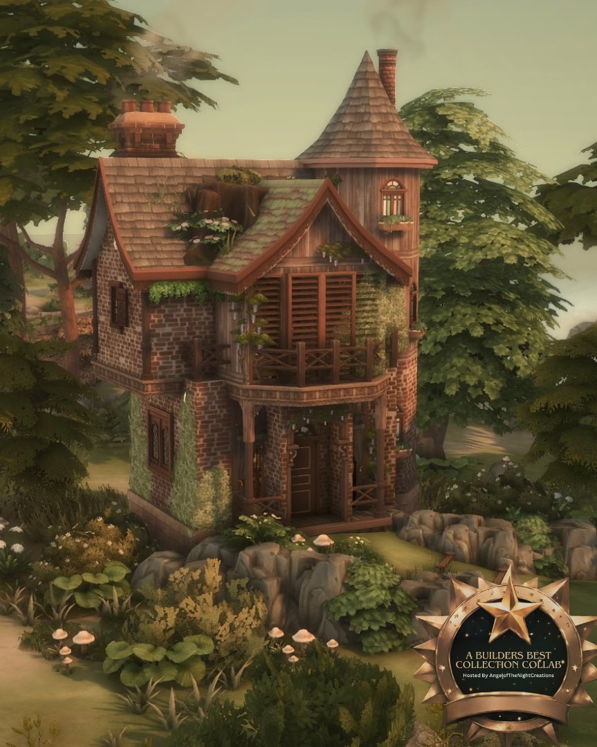 Witch’s cottage in Windenburg 🌿🌼 speedbuild here: youtu.be/LSvzavCSa0Y?si… #TheSims4