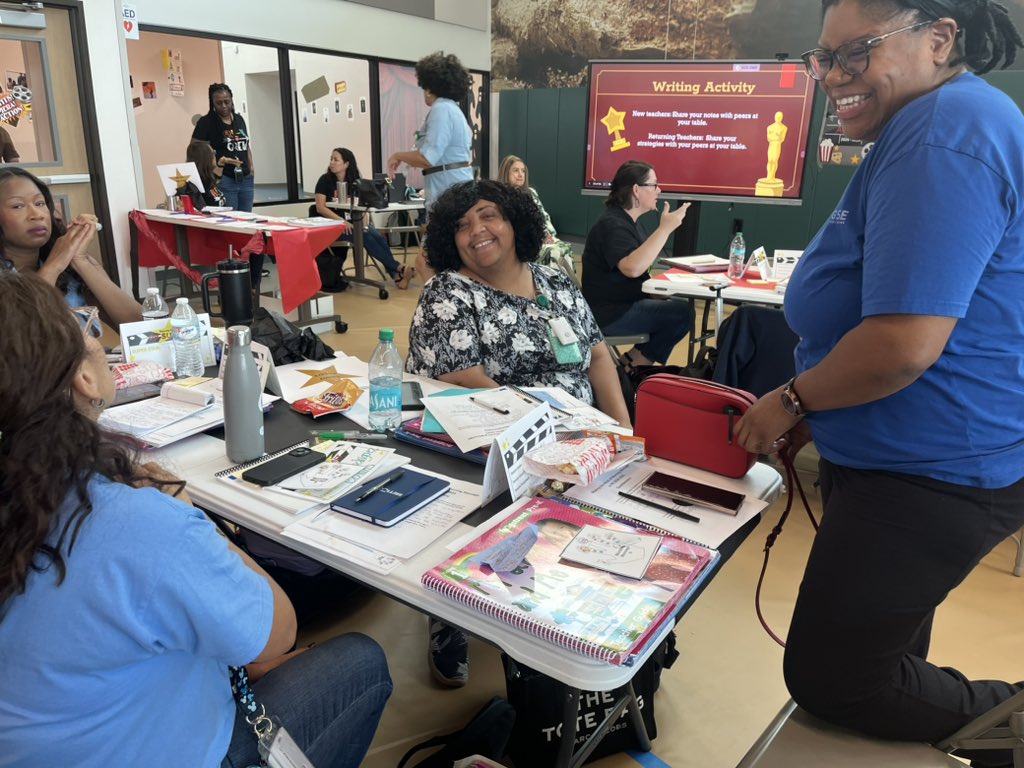 MatturroMEd's tweet photo. Pre-K teachers actively engaged is #SettheStageforSuccess for our youngest learners!!! #LightsCameraLearn #WeAreAlief #AliefSummit https://t.co/Gka6fQycAL