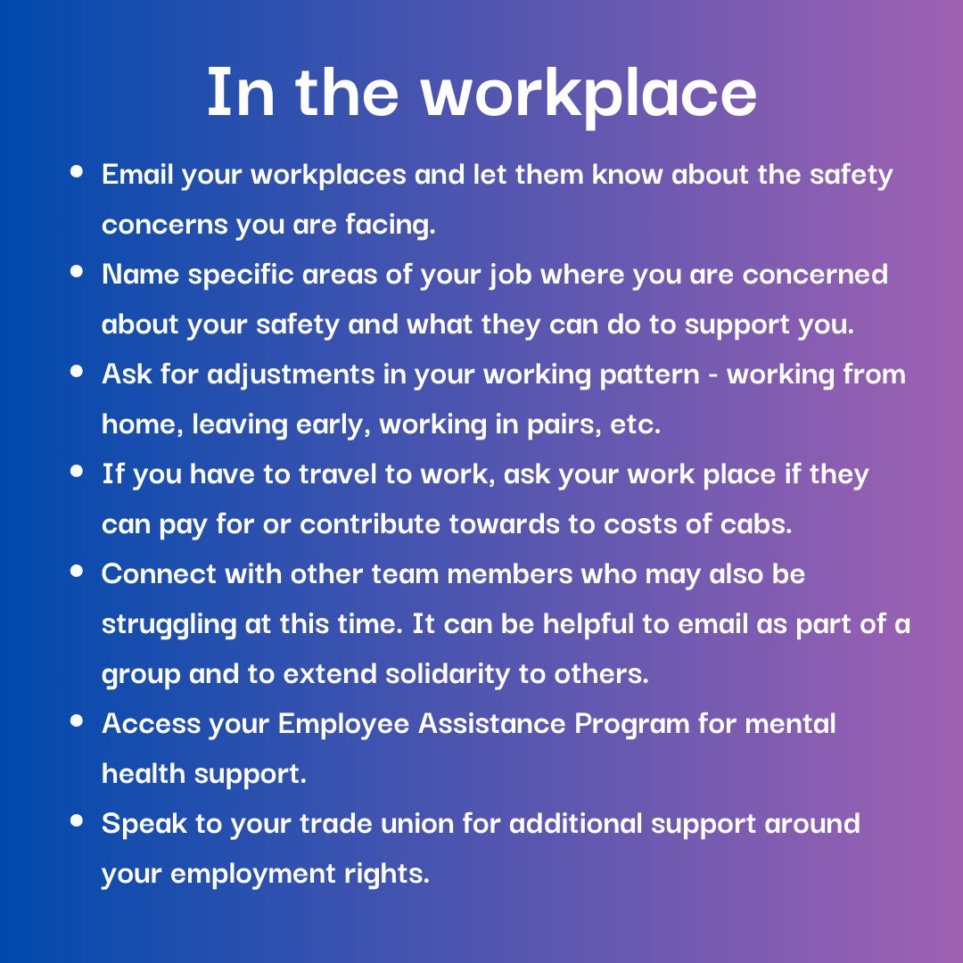 Reproductive Justice Initiative (@rjinitiative) on Twitter photo We are appalled and weary of the ongoing attacks against Muslim, Black, Brown and Migrant people in the U.K.
We have compiled some safety tips to consider in the upcoming weeks and months. We hope they are helpful to you and your communities⬇️
<a href="/aisforactivism/">A is for Activism</a> #AdiyahCollective We are appalled and weary of the ongoing attacks against Muslim, Black, Brown and Migrant people in the U.K.
We have compiled some safety tips to consider in the upcoming weeks and months. We hope they are helpful to you and your communities⬇️
<a href="/aisforactivism/">A is for Activism</a> #AdiyahCollective