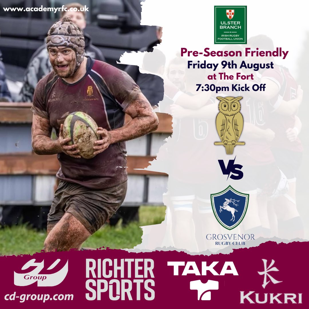 🦉Getting things under way this Friday at The Fort against <a href="/GrosvenorRFC/">Grosvenor Rugby Club</a> …..

All welcome 

#WNBY