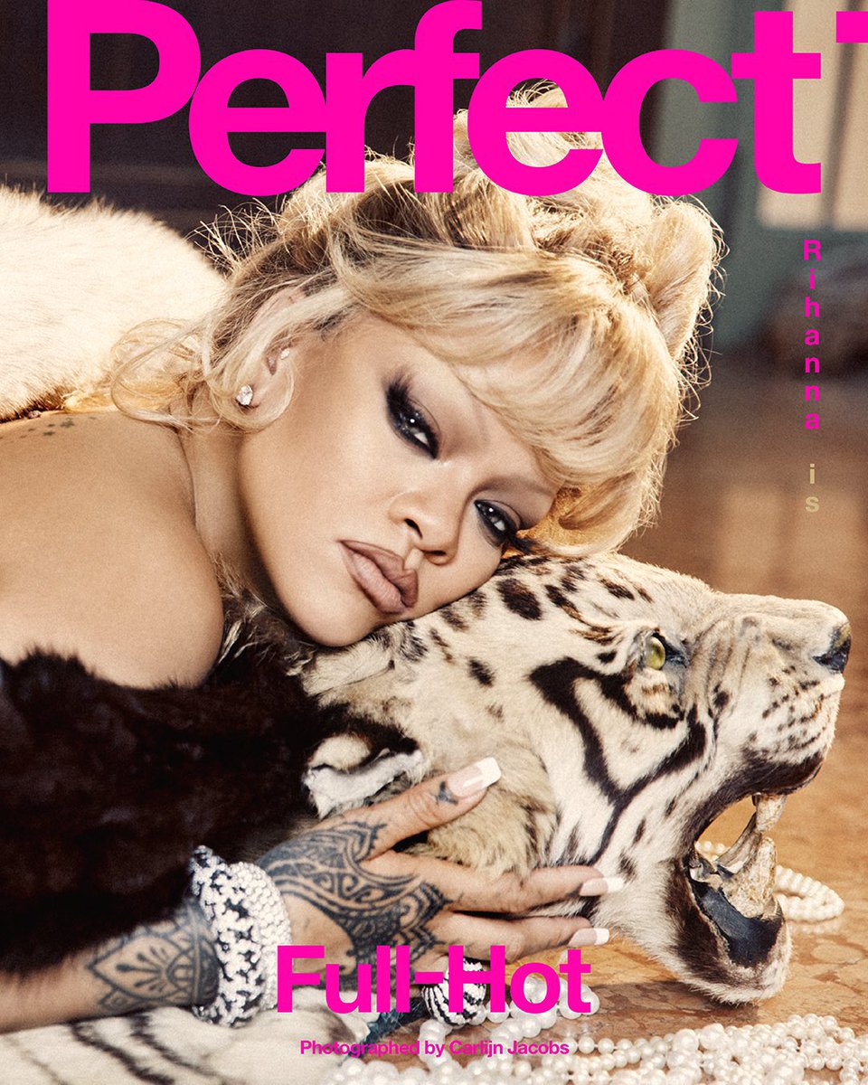 RihannaDaily's tweet photo. .@rihanna again for @theperfectmag 

Editor in Chief: @kegrand
Publisher: Soraya Lamari
Photographer: @carlijnjacobs
Creative & Fashion Director: @illjahjah 
Art Directors: Graham Rounthwaite & Matt Roach
Hair: Lucas Wilson
Make up: Yadim
Manicure: Kimmie Kyees 
Fashion Assistants: Amir Day & Esteban Arias
Senior Producer: Conor Mcintyre
Set Design: Heath Mattioli
Special Thanks: Jen O’Hill, Fenty Corp, Lede Company, Sid Rounthwaite
