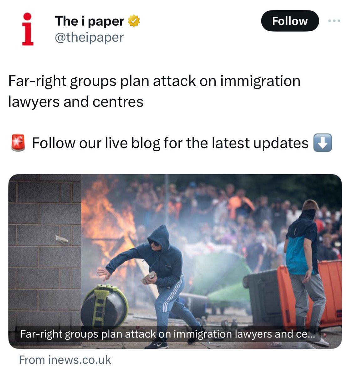 This is real. I just received a private phone call from a far-right thug, telling me they know where I work and that they will kill me because I’m what’s wrong with this country.

I’m a former refugee who is now an immigration practitioner.

I will not be intimidated!!!