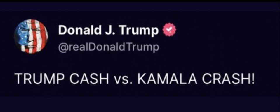 DavidRCrouch's tweet photo. #KamalaCrash Harris 
 wants us to be like the S&amp;P 500

Standard and Poor

#StockMarket #MarketCrash #TrumpCash https://t.co/86Ezx3ZHIX