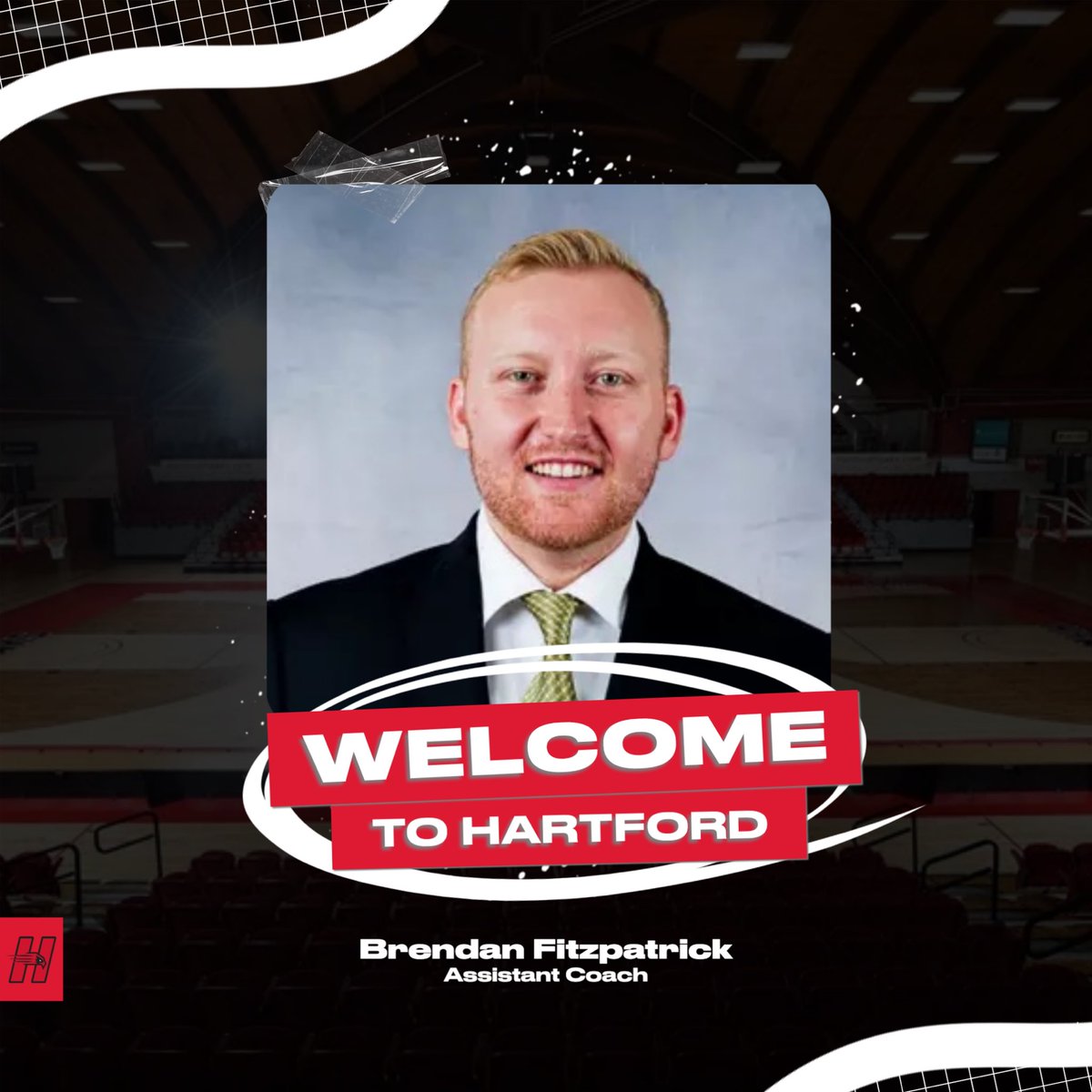 Hartford Men’s Basketball (@hartfordmbb) on Twitter photo We are thrilled to announce the hiring of our new Assistant Coach, Brendan Fitzpatrick. Welcome to the Hartford Hawks family, Brendan! <a href="/CoachFitzy44/">Brendan Fitzpatrick</a>
#TRUST #EarnIt ❤️🖤 We are thrilled to announce the hiring of our new Assistant Coach, Brendan Fitzpatrick. Welcome to the Hartford Hawks family, Brendan! <a href="/CoachFitzy44/">Brendan Fitzpatrick</a>
#TRUST #EarnIt ❤️🖤