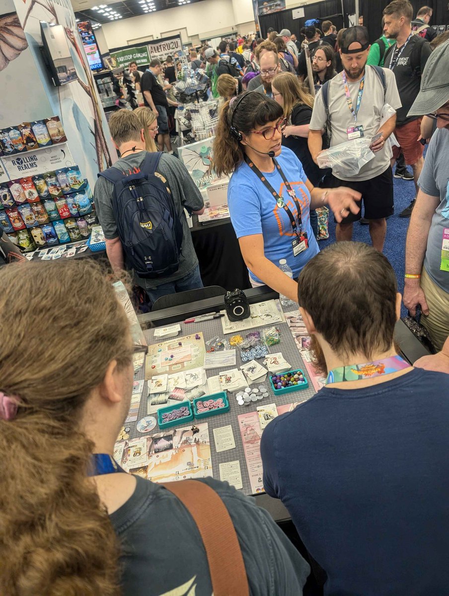 Huge thanks to everyone who stopped by the MeepleSource booth at GenCon! It was really special to hear from folks who like Apiary and Wyrmspan. That feedback makes the hard work worth it, and I'm so grateful to everyone who took time out of their busy con to say so!