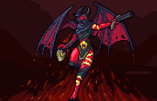 The Unknown from Metal:hellsinger #pixelart #fanart #metal #hellsinger #ドット絵