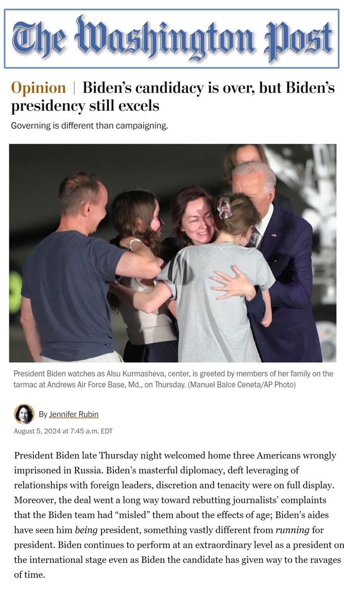 StanleyKrute's tweet photo. My fave columnist nails it, daily. Perfect take on Joe. I <3 Joe so deeply. Harry Truman's son. https://t.co/wajLAghDjO