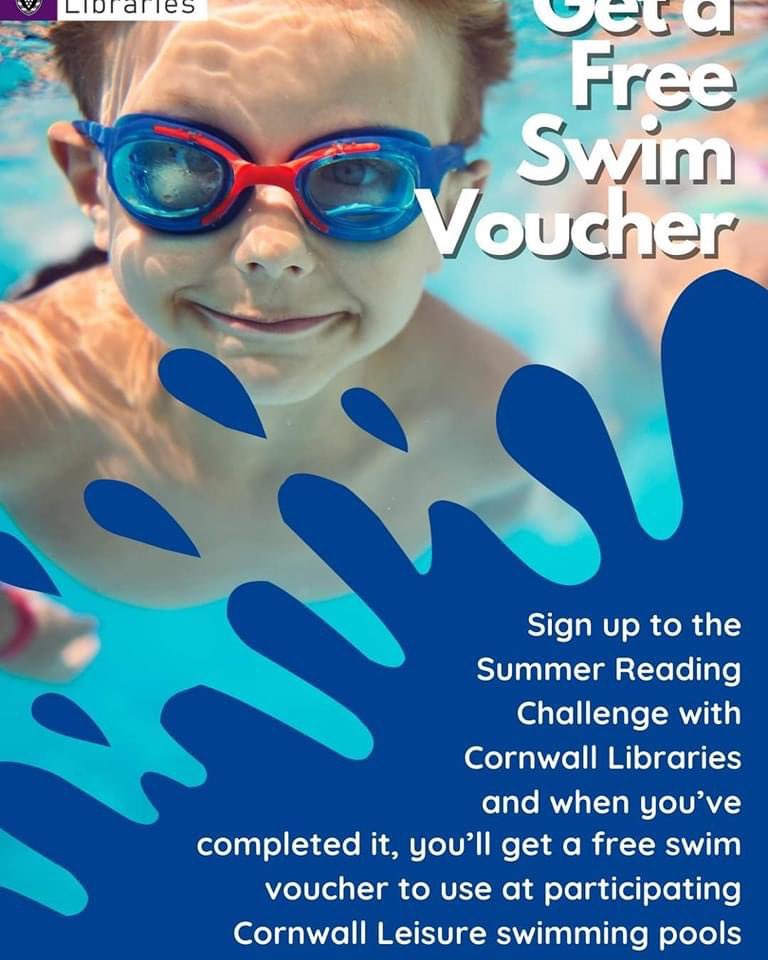 📚6 Book Challenge at Launceston Library.📚
Children age 4-11 can still sign up for the <a href="/readingagency/">The Reading Agency</a> #SummerReadingChallenge , and for little ones , there’s a Mini Challenge. 
Both end on 14th September with a swimming voucher as their final prize.👏