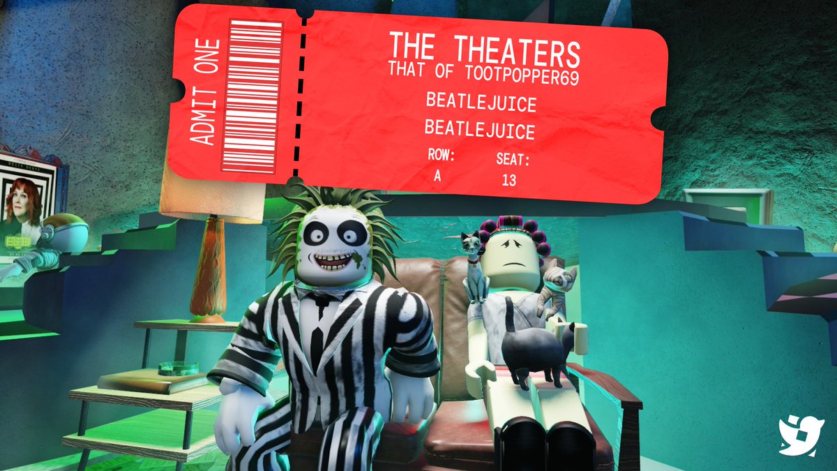 You can now purchase literal movie theater tickets for Beetlejuice on Roblox.