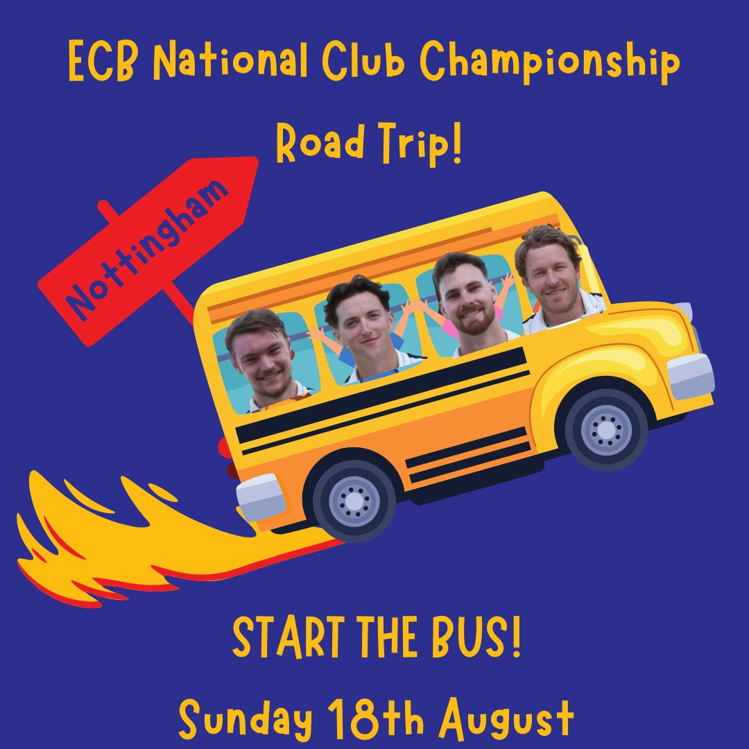 🚌 START THE BUS! 🚌 Our 1st XI travel to Nottingham on the 18th August in the National Club (National Stages) We have 2 coaches lined up, with handful of spaces left. Come join the fun, £20 per ticket, available here.buff.ly/3WCI6FZ