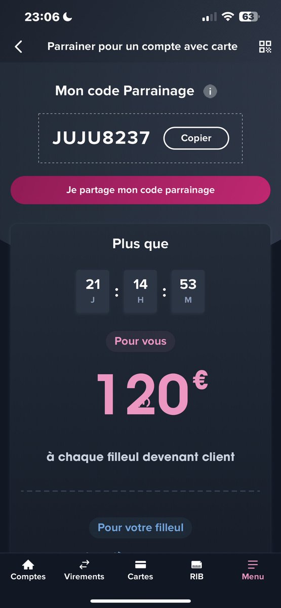 JulJumel's tweet photo. 120€ offerts chez Boursorama en :
- suivant ce lien https://t.co/y42yTdDVGS
- ou avec le code JUJU8237 #boursorama #codeboursorama #boursobank #codeboursobank https://t.co/eGWGVd0SnH